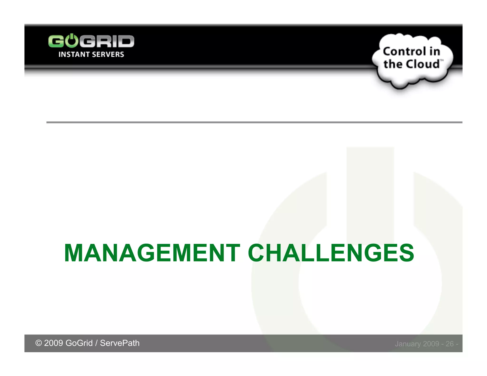 Challenges Embracing Cloud Storage