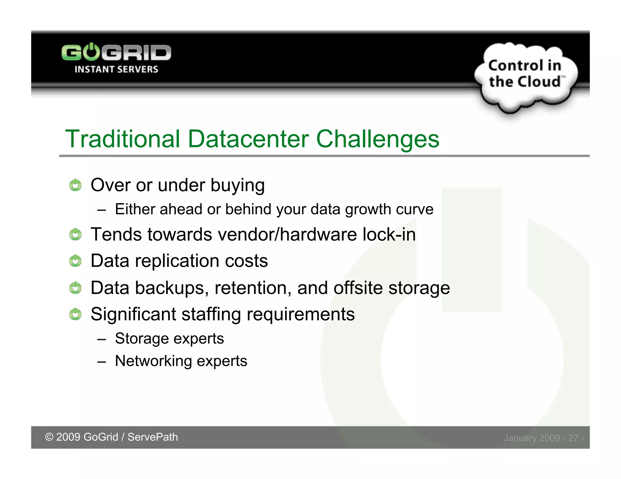 Challenges Embracing Cloud Storage