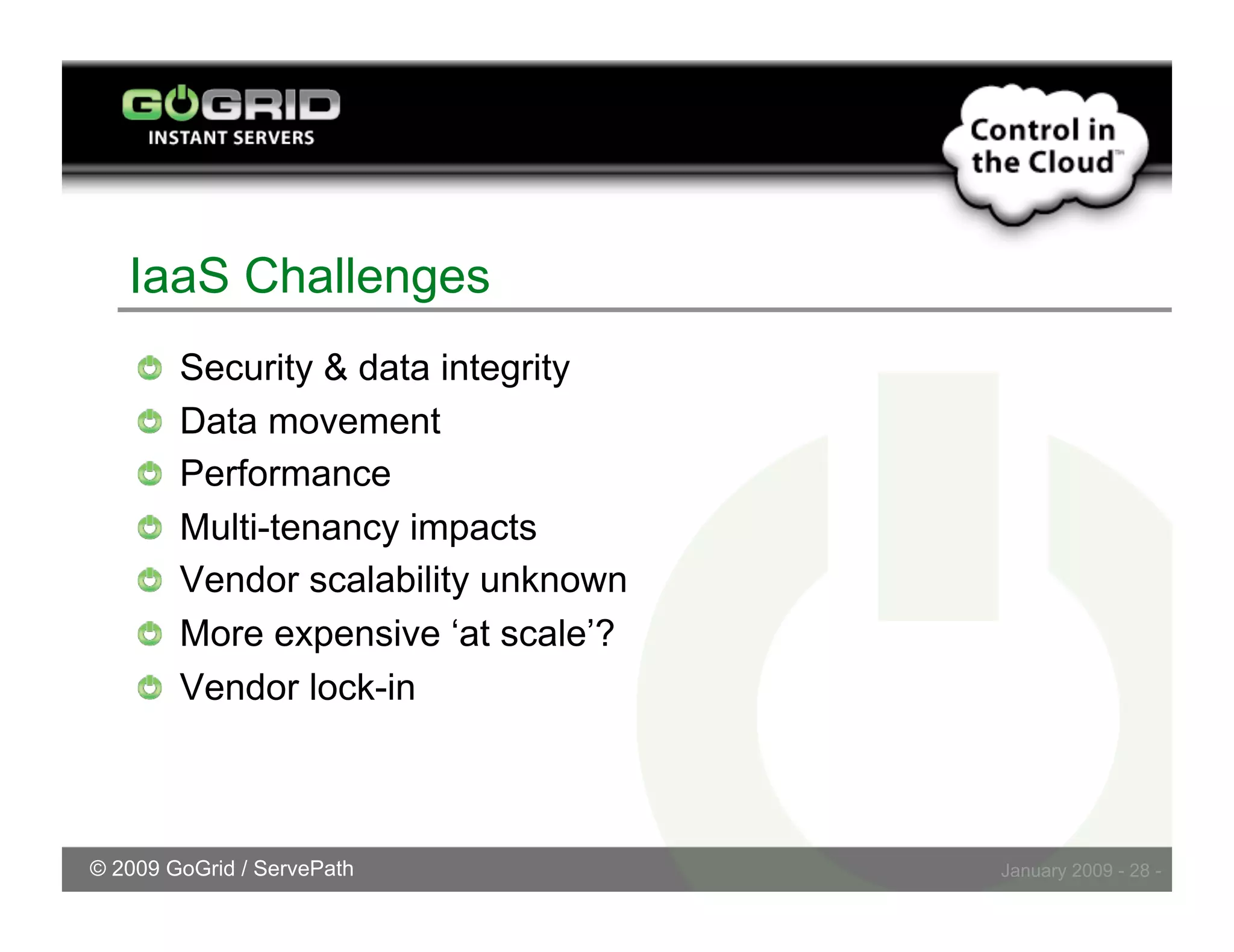 Challenges Embracing Cloud Storage