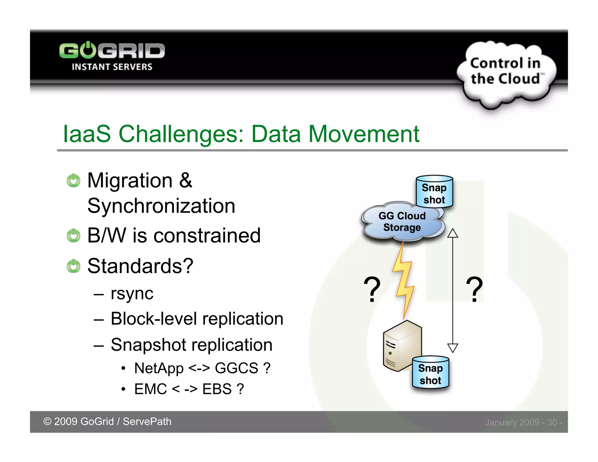 Challenges Embracing Cloud Storage