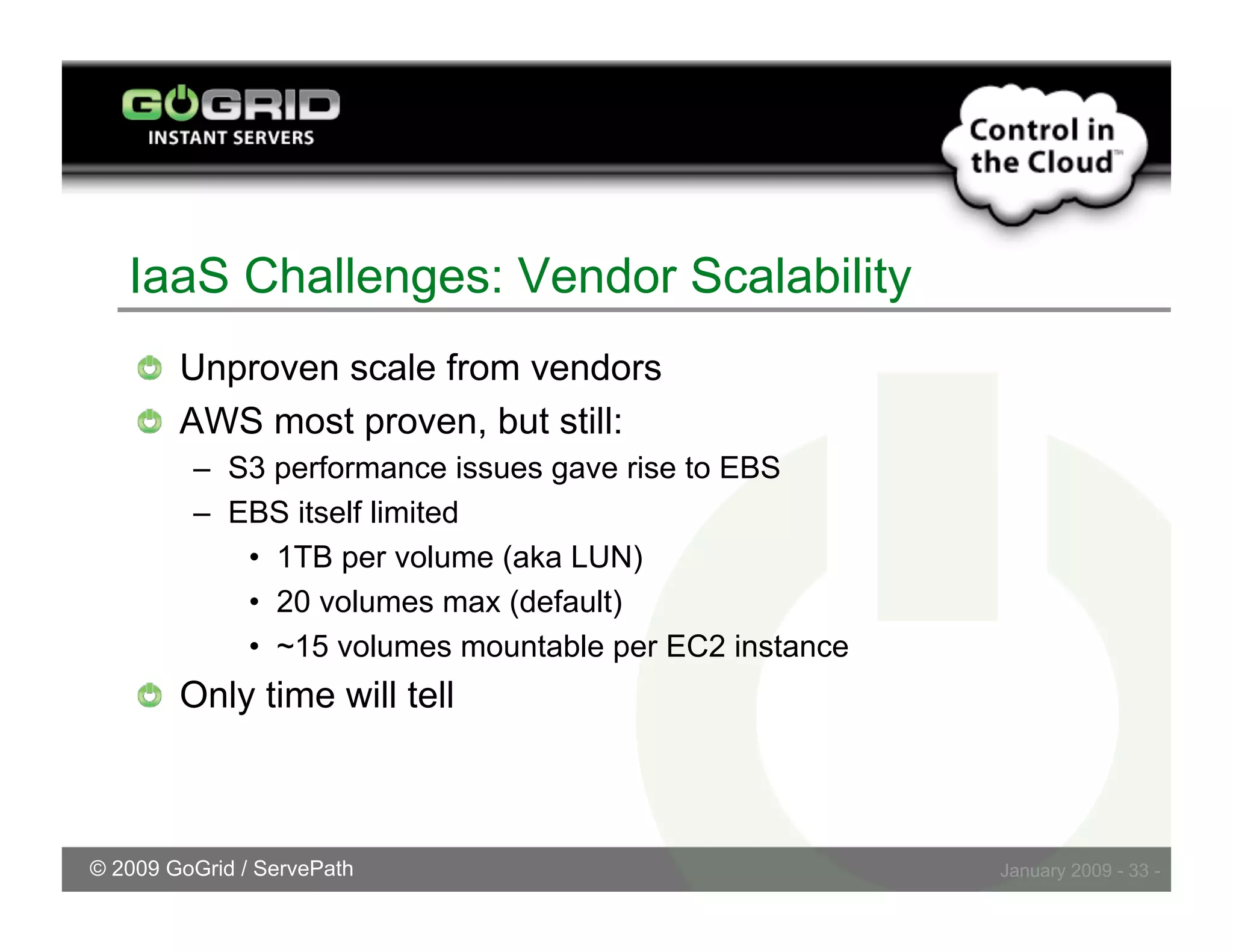 Challenges Embracing Cloud Storage