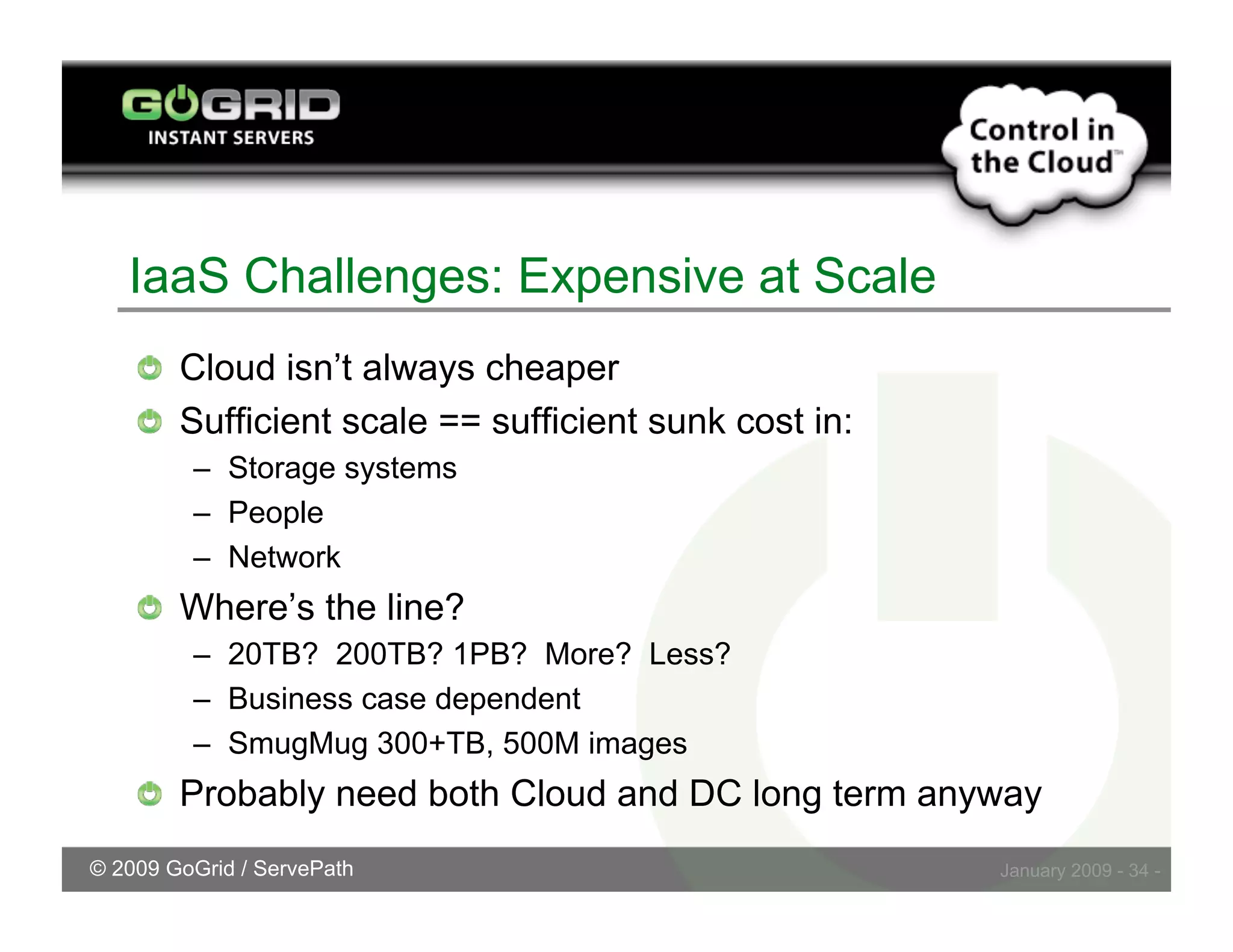 Challenges Embracing Cloud Storage