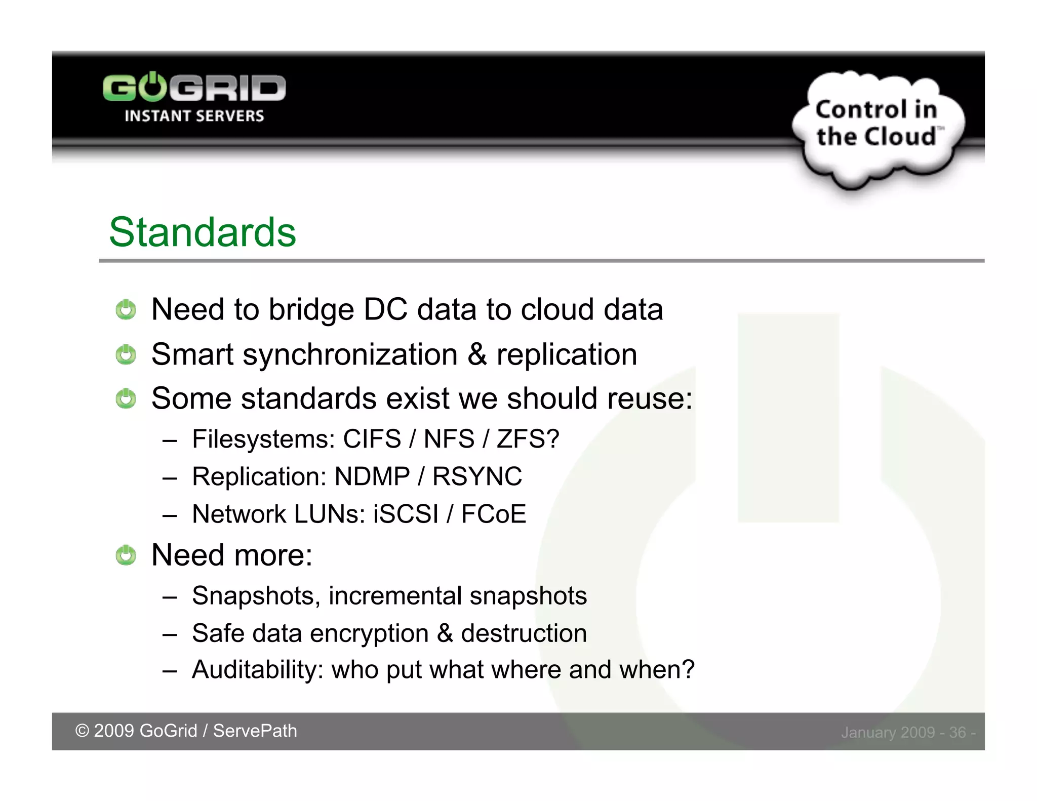Challenges Embracing Cloud Storage