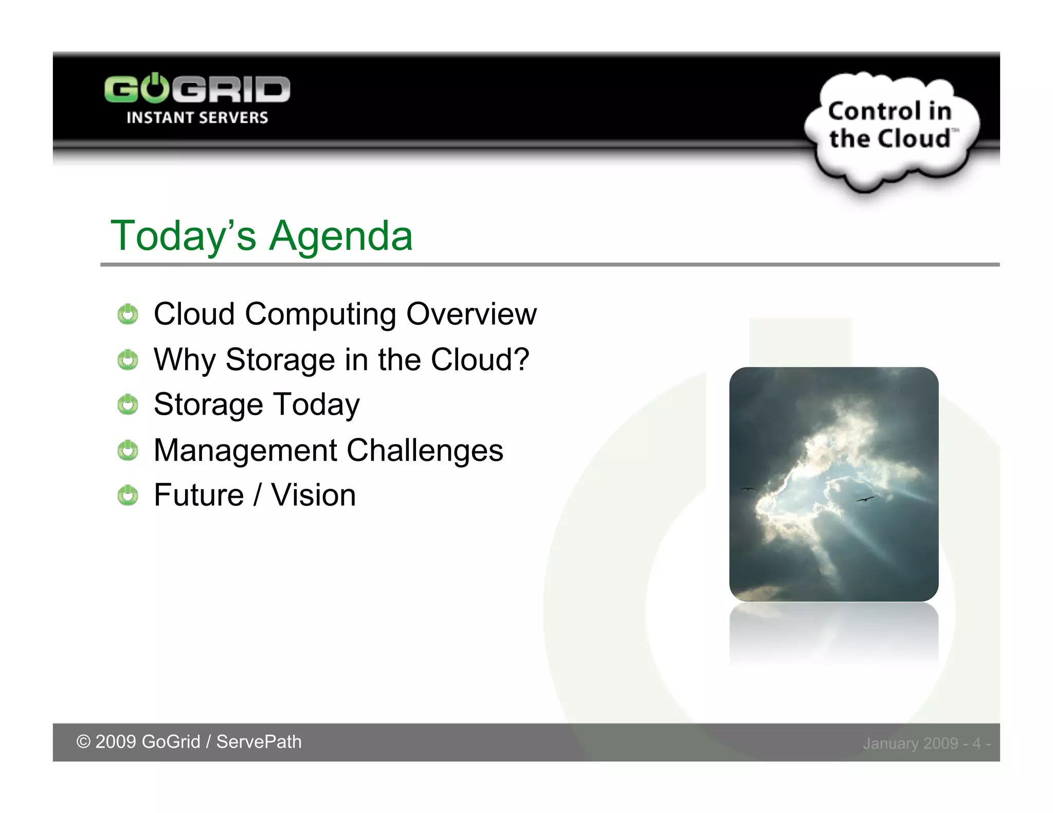 Challenges Embracing Cloud Storage