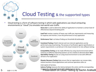 Cloud testing | PPT