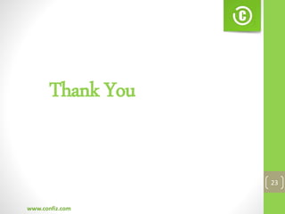 Thank You
www.confiz.com
23
 