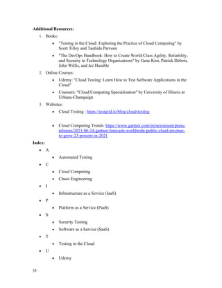 Cloud Testing: A Comprehensive Guide from Beginner to Advanced | PDF