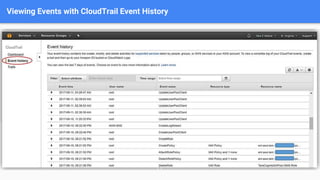 Viewing Events with CloudTrail Event History
 
