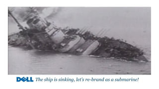 The ship is sinking, let’s re-brand as a submarine!
 