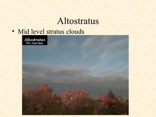 Mid Level Stratus Cloud Types (materi atmosfer Olimpiade kebumian) | PPT