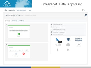 Screenshot : Détail application
 