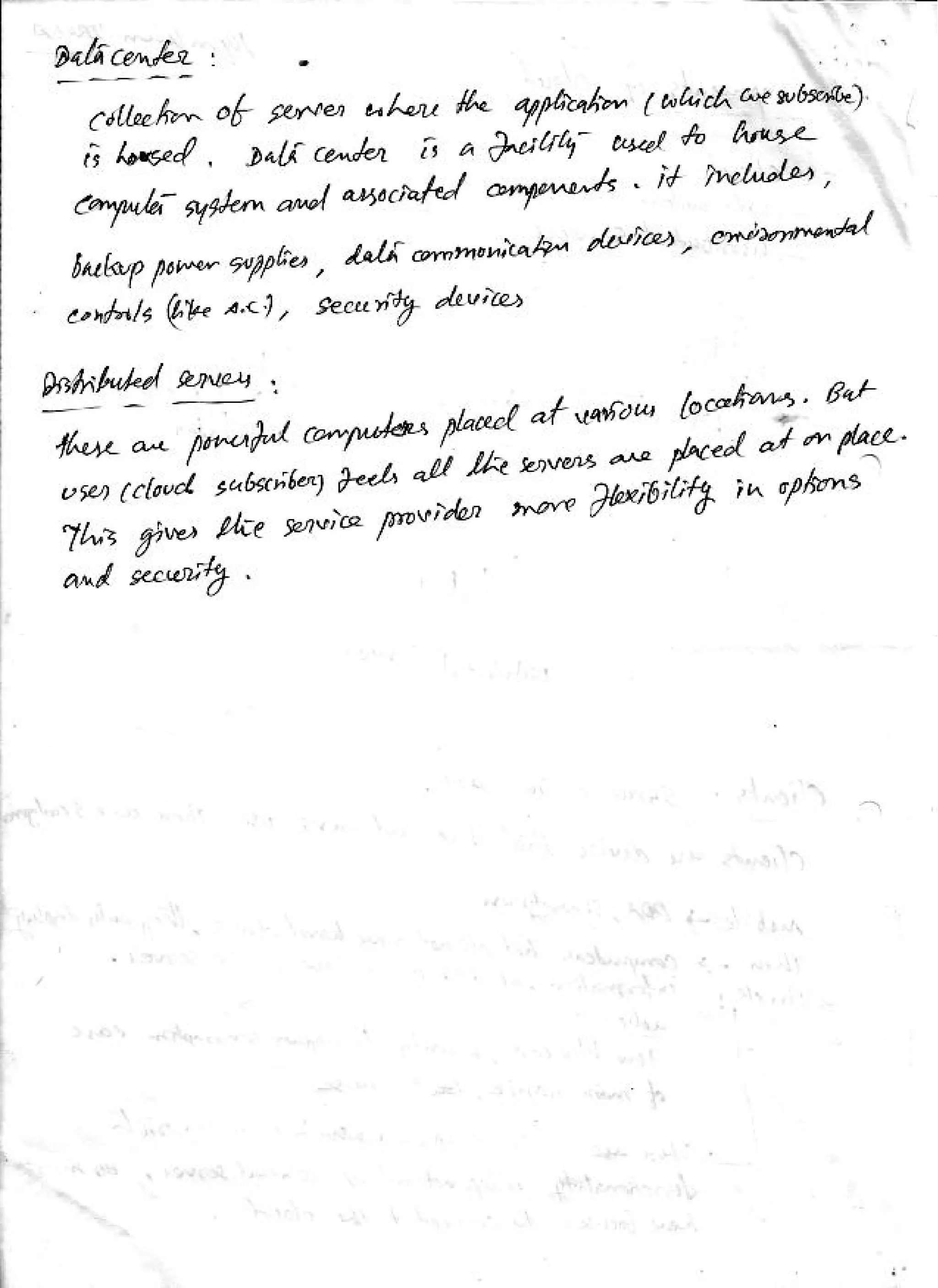 Cloud computing notes RGPV unit 1