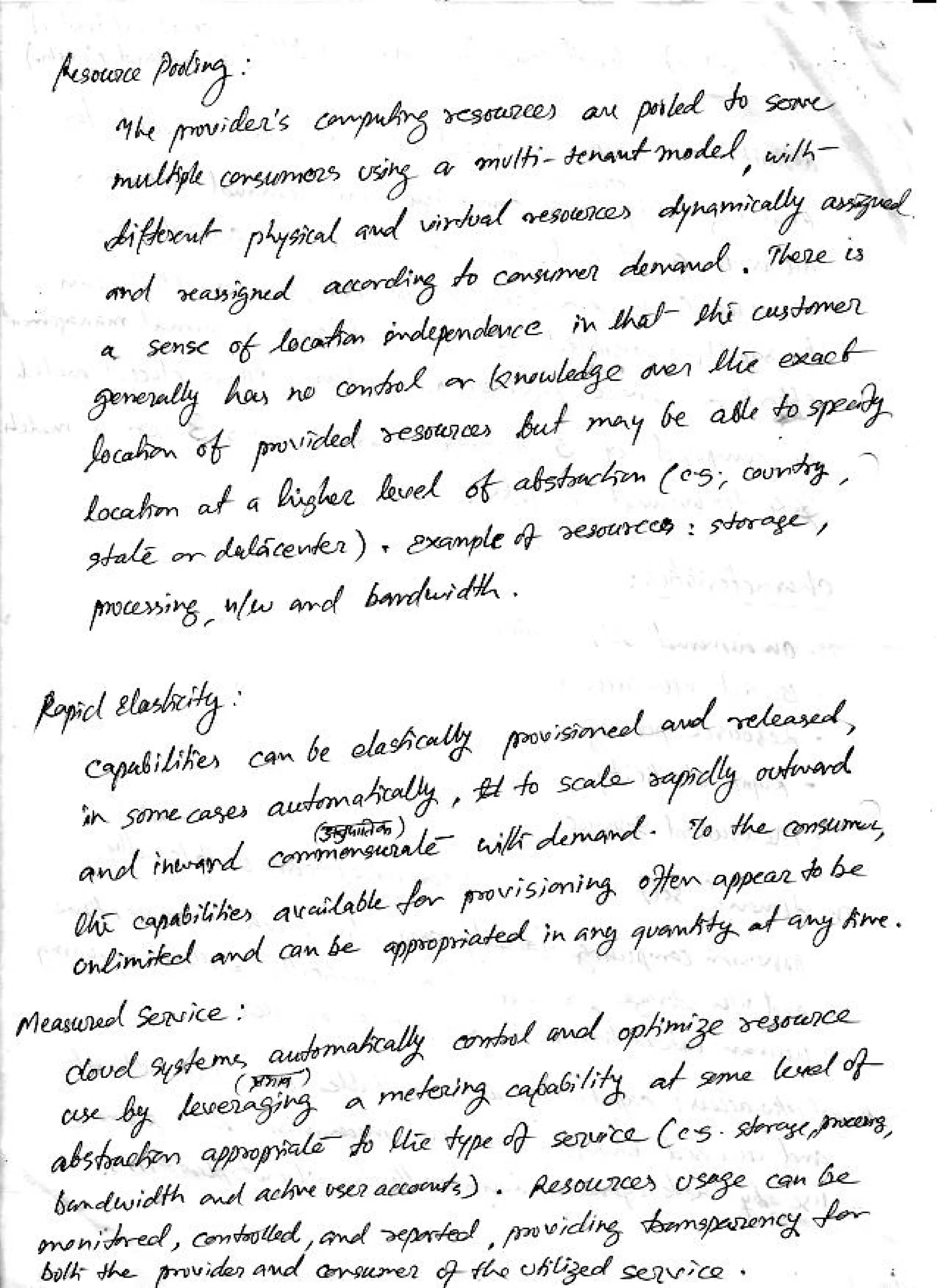 Cloud computing notes RGPV unit 1