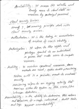 Cloud Computing notes RGPV unit 4