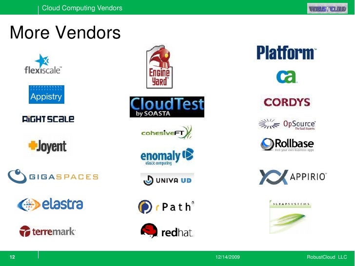 Cloud Vendor Overview Dec 14