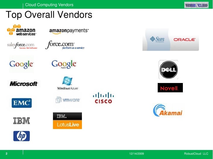 Cloud Vendor Overview Dec 14