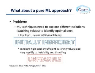 What about a pure ML approach?

•  *'.;N/Q!
     –  D!%:+(3_$!()!%.![2N.'!)3l'(%!$.NJ.($!
        E;#%:+3(!7#N$I!%.!3)(J-8!.2J/#N!.(Q!
          •  N.P!N.#)Q!$N$$!#))3J.(#N!N#%(:8!


     !
          •  /)3/C+3+!N.#)Q!3($c:3(%!;#%:+3(!7#N$!N#)!
             7'8!'#23)N8!%.!3($%#;3N3%8!#()!%+'#$+3(!
!

BN.)73P$!FGMM!*.'%.!*.'%#N!@.7]!U!FGMM!
 