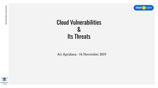 Cloud Vulnerabilities and Its Threats | PPTX