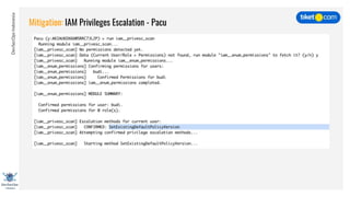 DevSecOpsIndonesia
Mitigation: IAM Privileges Escalation - Pacu
 