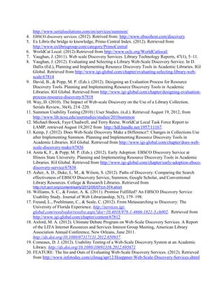 Cloud web scale discovery services landscape an overview | DOCX
