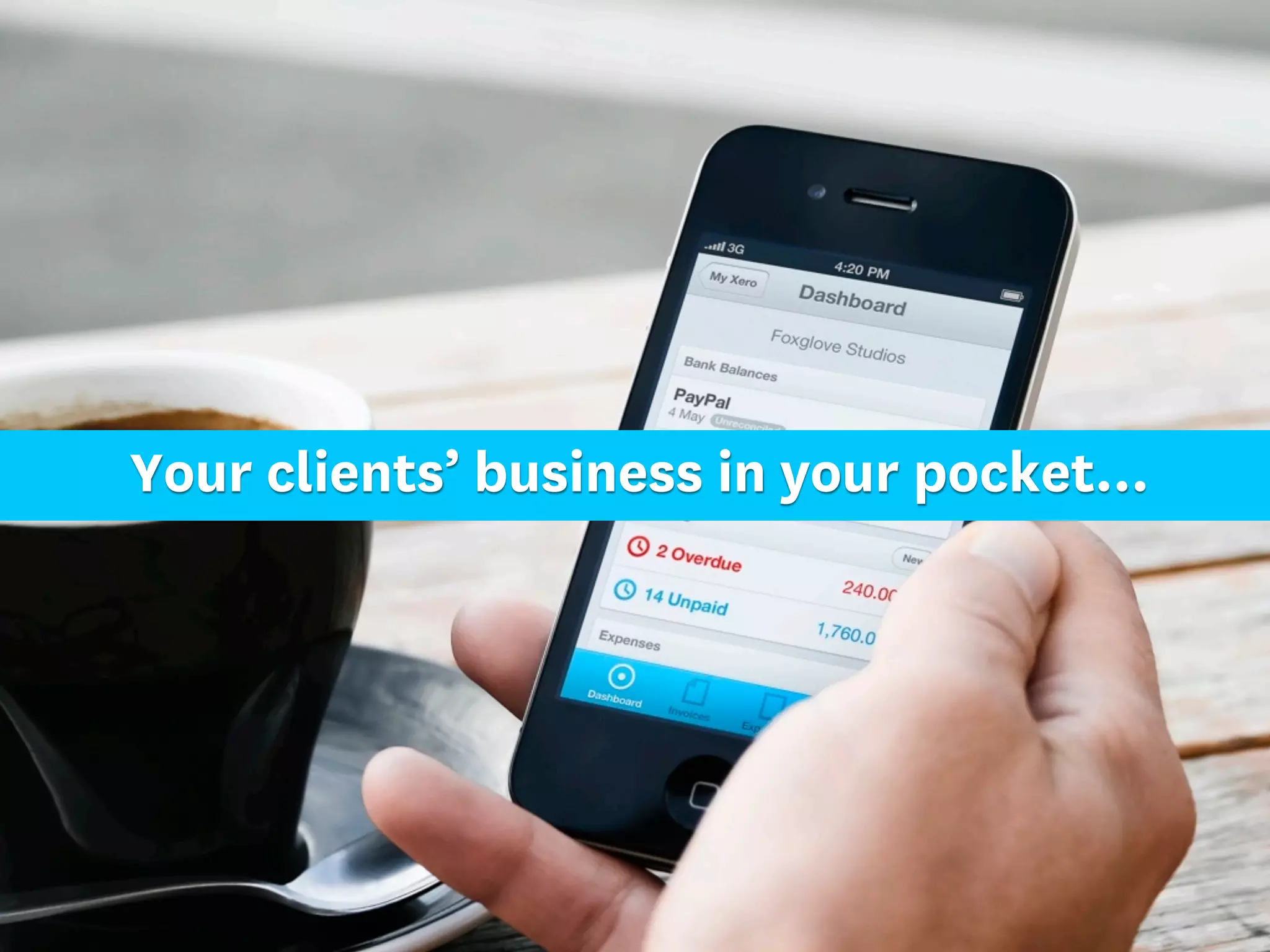 Your clients’ business in your pocket...
 