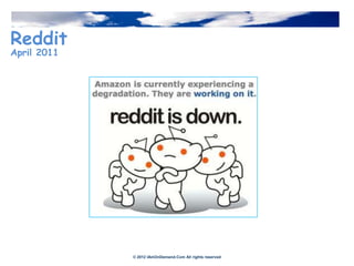 Reddit
April 2011




             © 2012 IAmOnDemand.Com All rights reserved
 