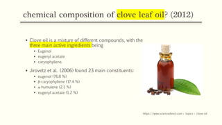 Clove is a versatile spice and medicine | PDF