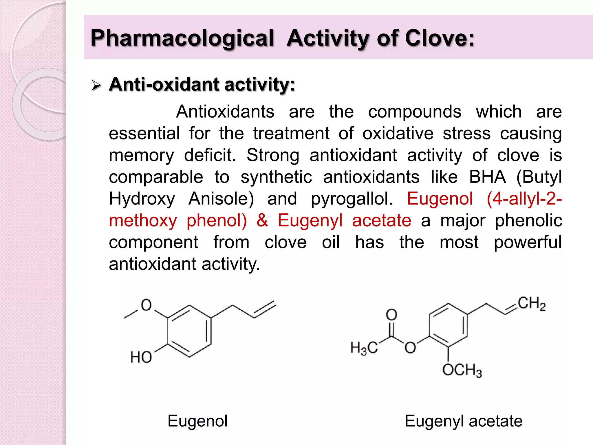 Clove medicinal uses | PPTX