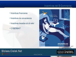 Moises.Cielak.Net
• Incentivas financieras
• Incentivas de conveniencia
• Incentivas basadas en el valor
• CYBERBAIT
Moises.Cielak.Net
 