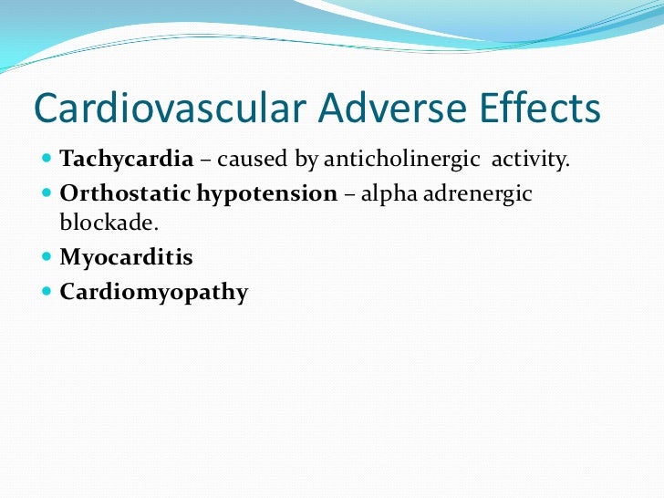 clozapine tachycardia treatment