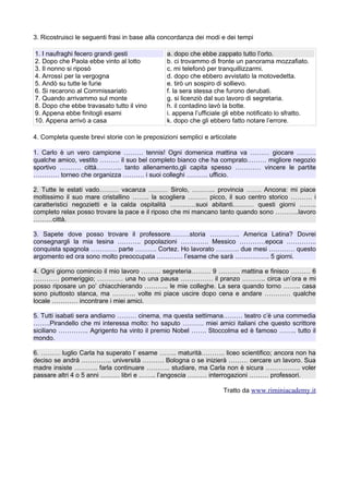 Cloze e-esercizi intermedio-1 | RTF