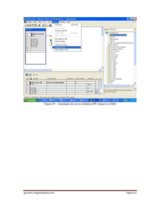giovanni_magela@yahoo.com Página 63
Figura 65 – Instalação de novos módulos DP (Arquivos GSD)
 