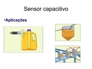 •Aplicações
Sensor capacitivo
 