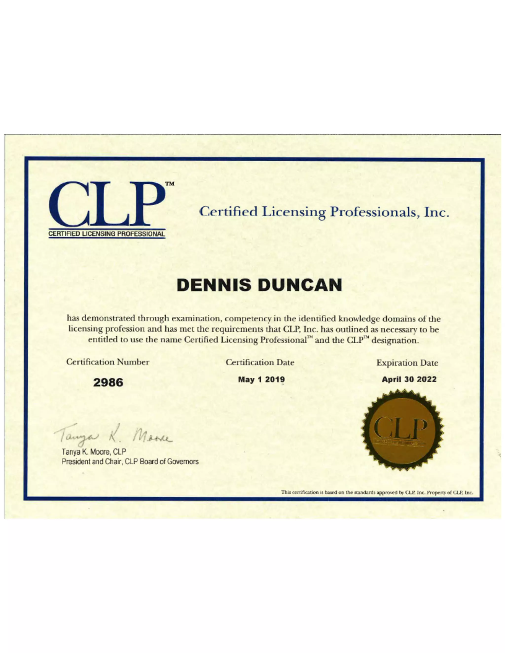Certified Licensing Professional Certification | PDF