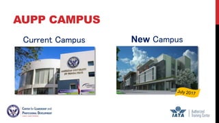 AUPP CAMPUS
Current Campus New Campus
 