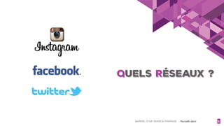 BARBIE, STAR WARS & MARIAGE - Christelle Letist 3
quels réseaux ?
 