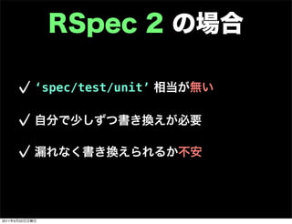 ‘spec/test/unit’




2011   5   22
 