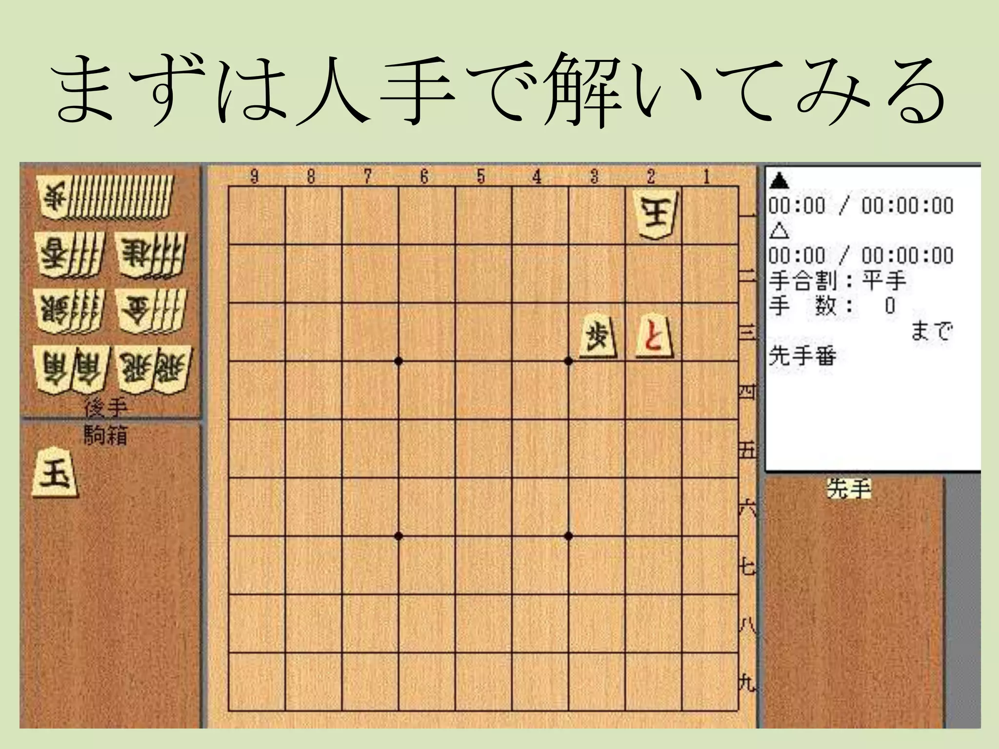 まずは人手で解いてみる
 