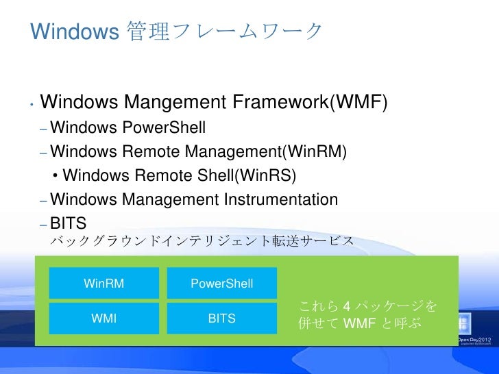Wf4 Wmi Ps Aで運用管理