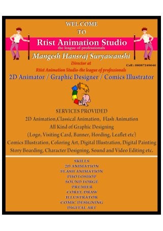 Rtist Animation Studio- the league of professionals, Nagpur, Animation Services
