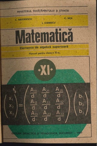 Cls 11 manual_algebra_xi_1991