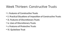 CLS 223 EQUITY AND LAW OF TRUST Course Outline-September-December 2024.pptx