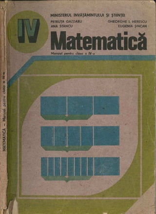 Cls 4 manual_matematica_1991