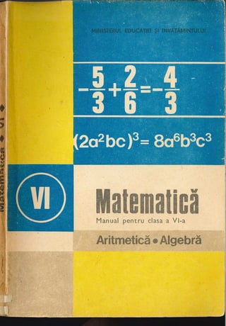 Cls 6 manual_algebra_1989