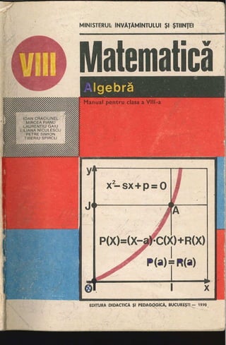 Cls 8 manual_algebra_1990