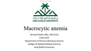 Comprehensive Overview of Macrocytic and Megaloblastic Anemia ...