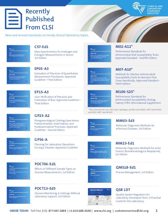 Clsi 2015catalog