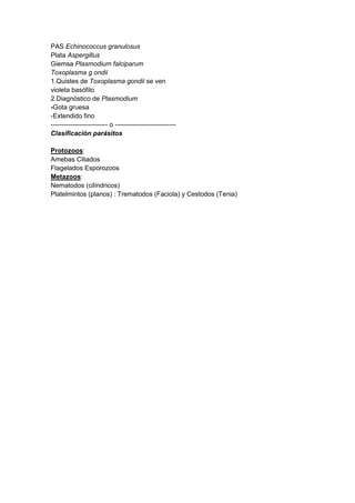 Clsificacion de tinciones