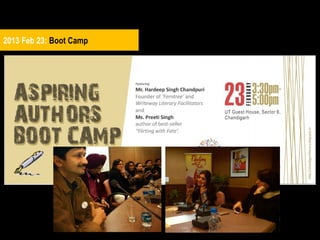 2013 Feb 23: Boot Camp

 