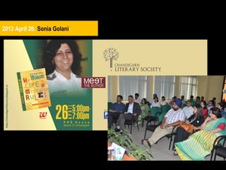 2013 April 26: Sonia Golani

 